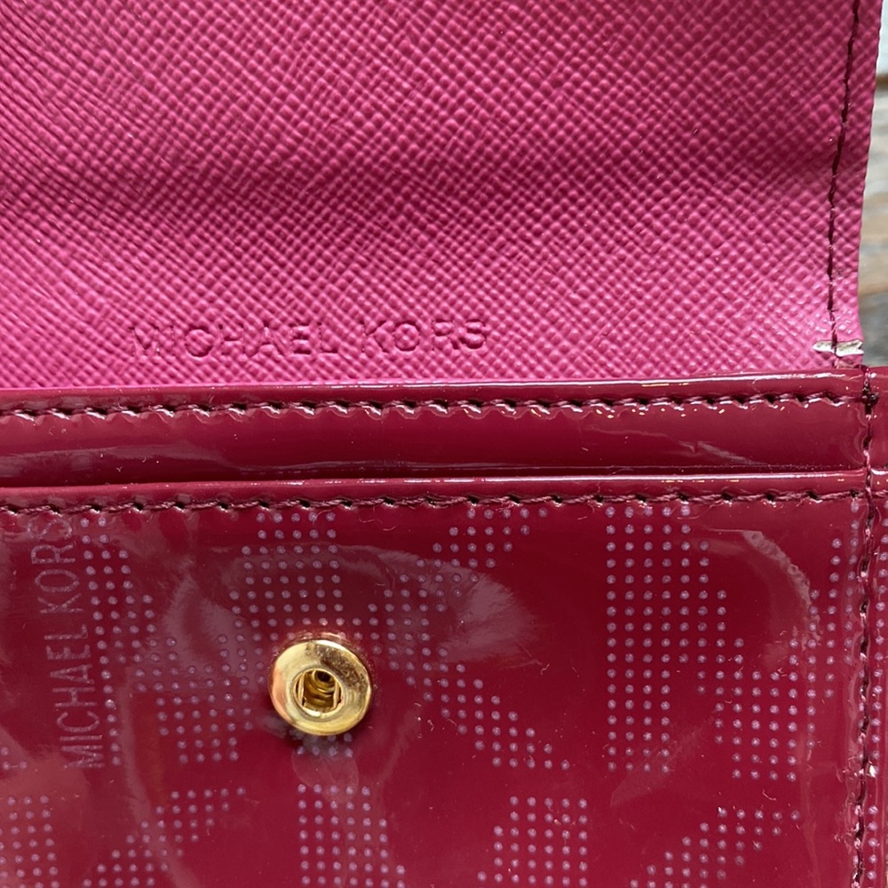 Michael Kors Maroon Mini Wallet - image 3